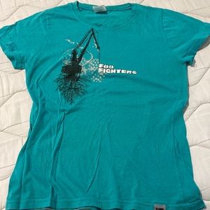 Foo Fighters concert t-shirt.